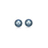 14k Yellow Gold Cultured Black Pearl Stud Earrings (7.0 mm) by Bids.com