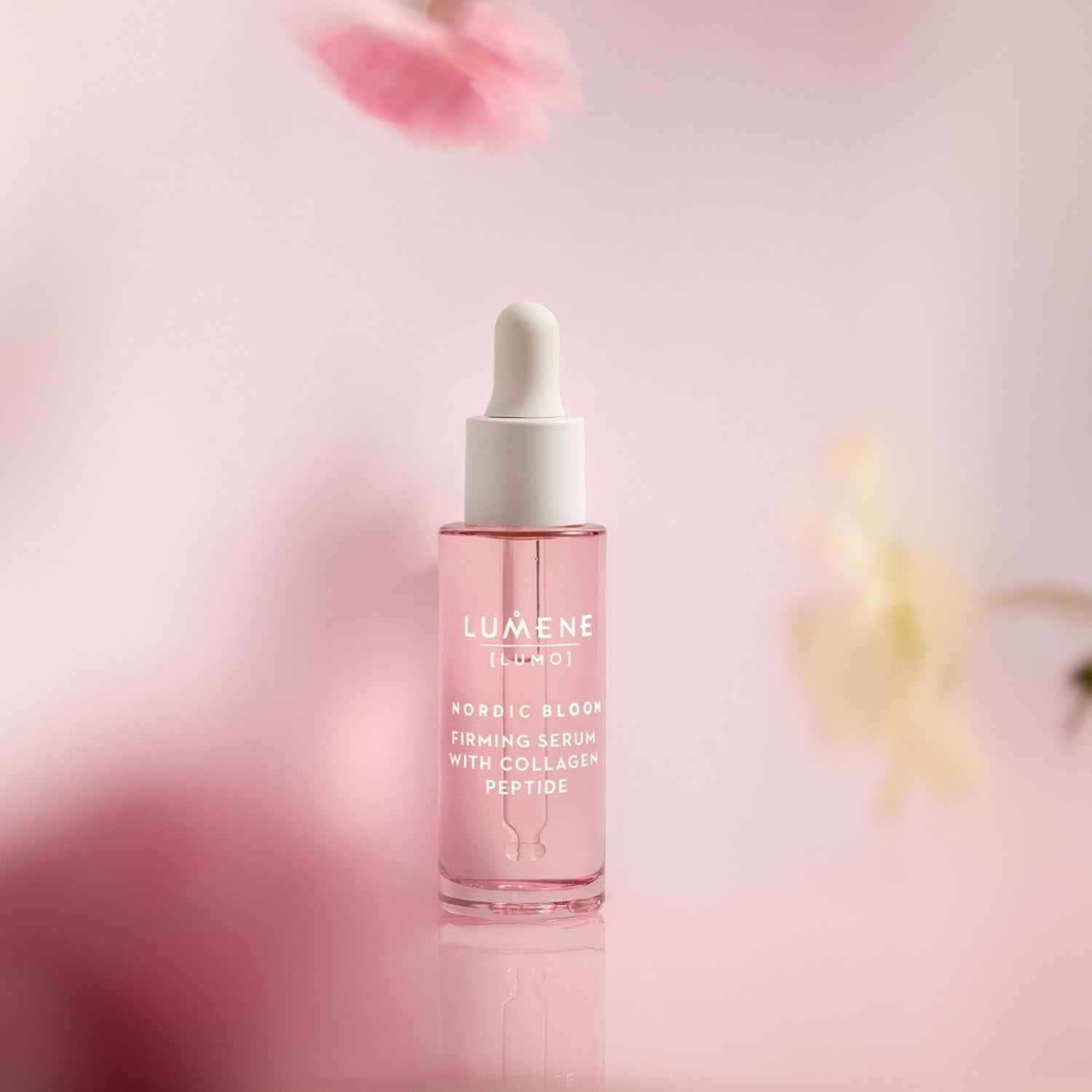 [Lumo] Vegan Collagen Face Serum - Firming Peptide Serum Formulated with Hyaluronic Acid for Smoother, Plump-Looking Skin - Helps to Reduce the Appearance of Fine Lines + Wrinkles (1 Fl Oz)