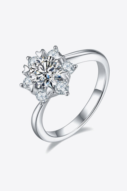 1 Carat Sparkala™ Zircon Ring (Platinum Over Pure Sterling Silver) by Sparkala