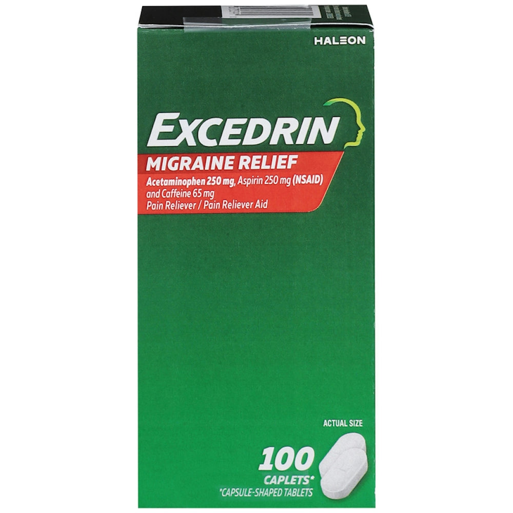 Excedrin Pain Reliever/Pain Reliever Aid, Migraine Relief, Caplets 