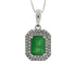 1.08ct Emerald Diamond Fashion Pendants 14KT White Gold by Bids.com
