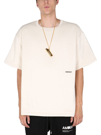 Ambush Men Padded T-Shirt With Embroidered Logo by Luosophy