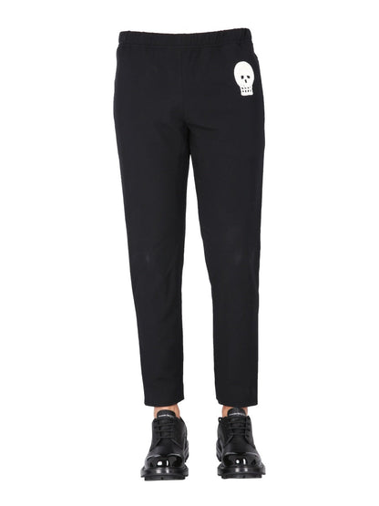 Alexander Mcqueen Men Jogging Pants With Embroidered Skull by Luosophy