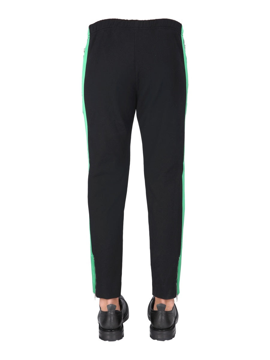 Alexander Mcqueen Men Jogging Pants With Embroidered Skull by Luosophy