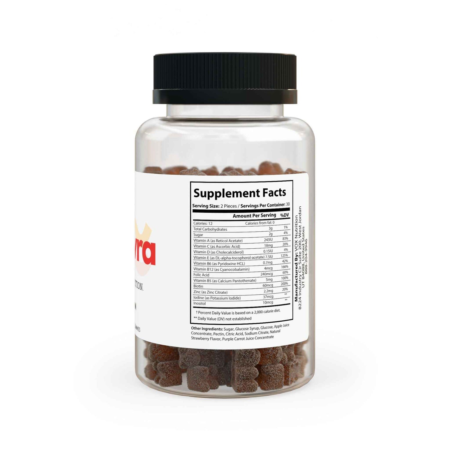 Multivra Multivitamin Gummies for Adults (60 Gummies)