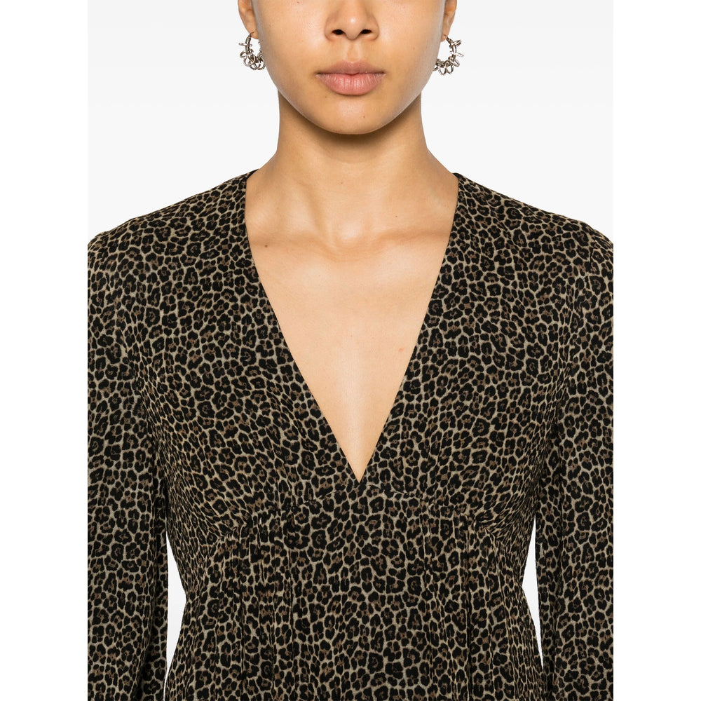 Saint Laurent Brown Dresses - Day Dresses Women by Luosophy