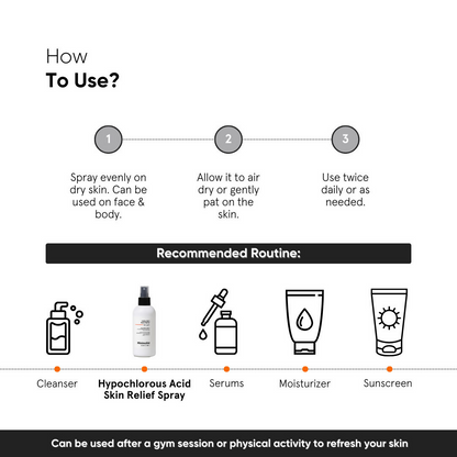 Minimalist HOCL Skin Relief Spray 150 PPM Face &amp; Body Spray