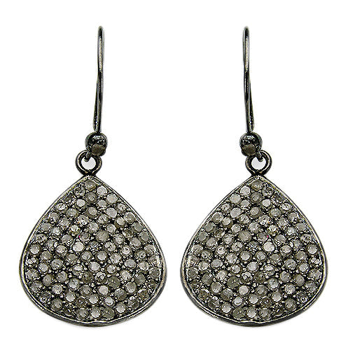 2.61 Carat Genuine Diamond .925 Sterling Silver Earrings by Bids.com