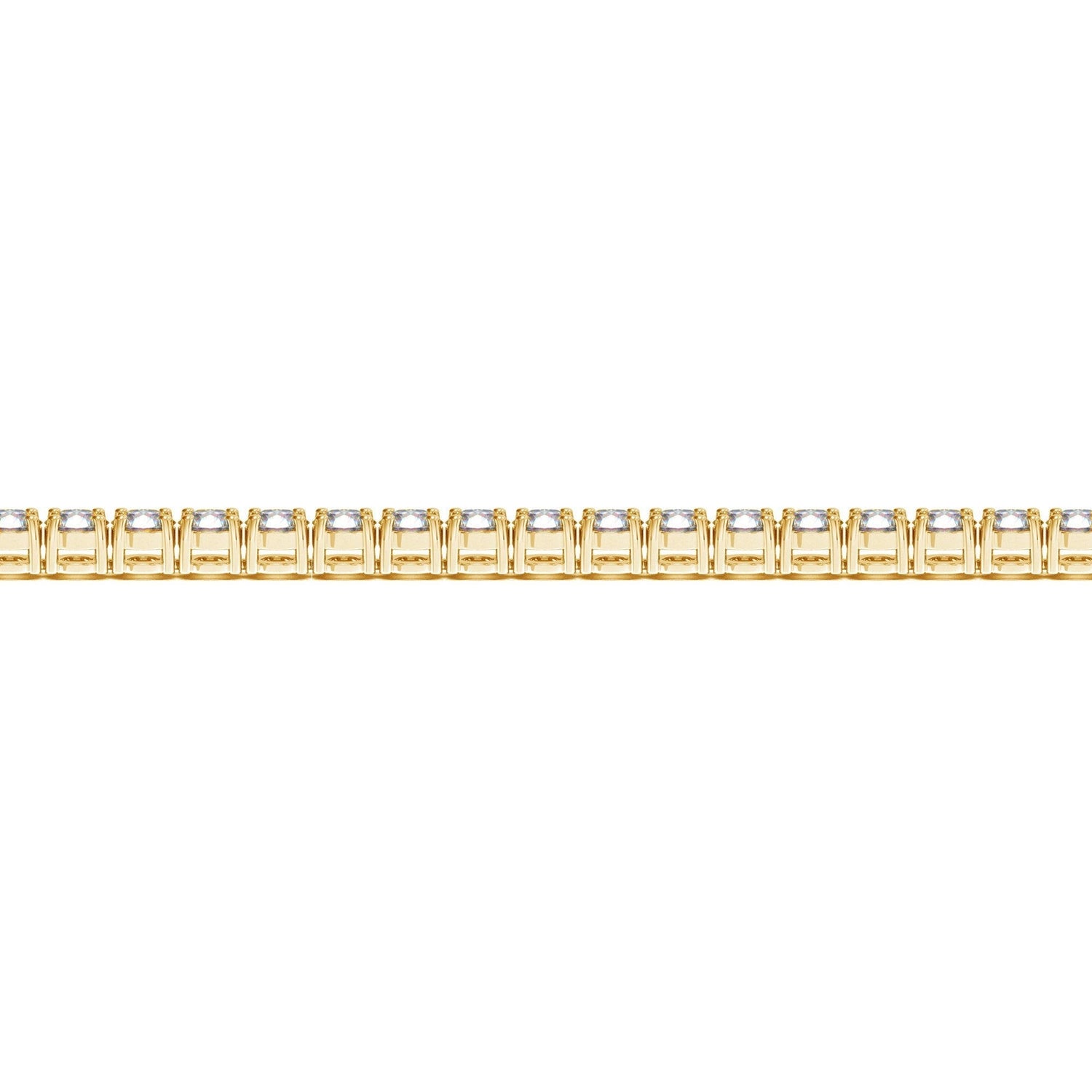 Lab Grown Round Diamond Tennis Bracelet in 14k Yellow Gold (6 cctw F/G  VS2/SI1)  DestGlow