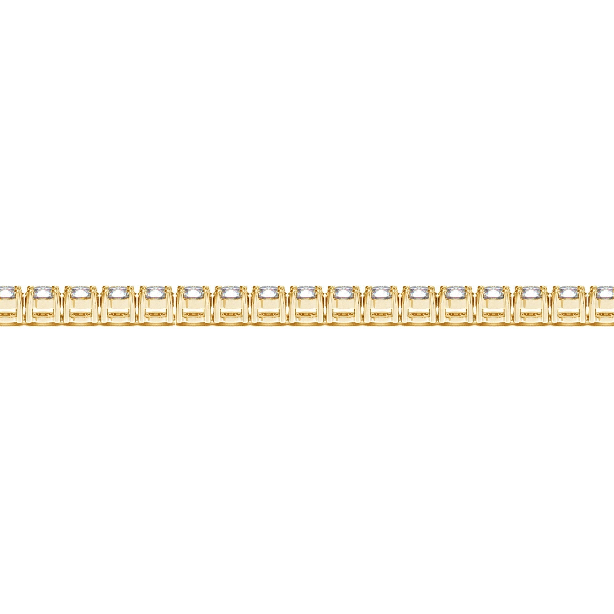 Lab Grown Round Diamond Tennis Bracelet in 14k Yellow Gold (6 cctw F/G  VS2/SI1)  DestGlow