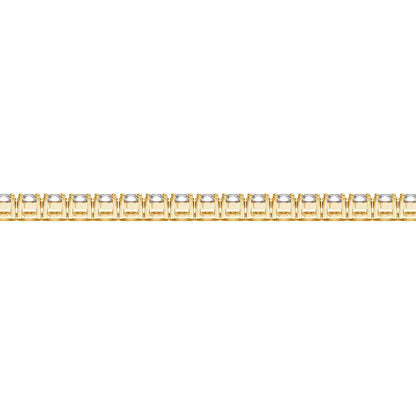 Lab Grown Round Diamond Tennis Bracelet in 14k Yellow Gold (6 cctw F/G  VS2/SI1)  DestGlow