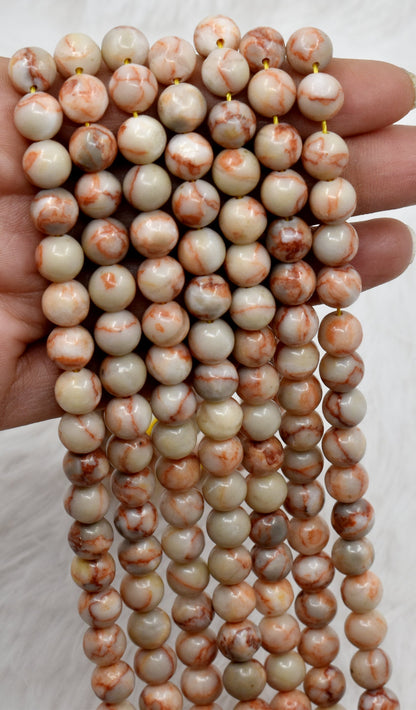Red Picasso Jasper Beads, Natural Round Crystal Beads 6mm to 10mm  DestGlow