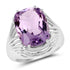 10.02 Carat Genuine Amethyst .925 Sterling Silver Ring by Bids.com