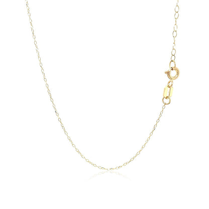 14k Yellow Gold Necklace with Dog Paw Print Symbol in Mother of Pearl  DestGlow