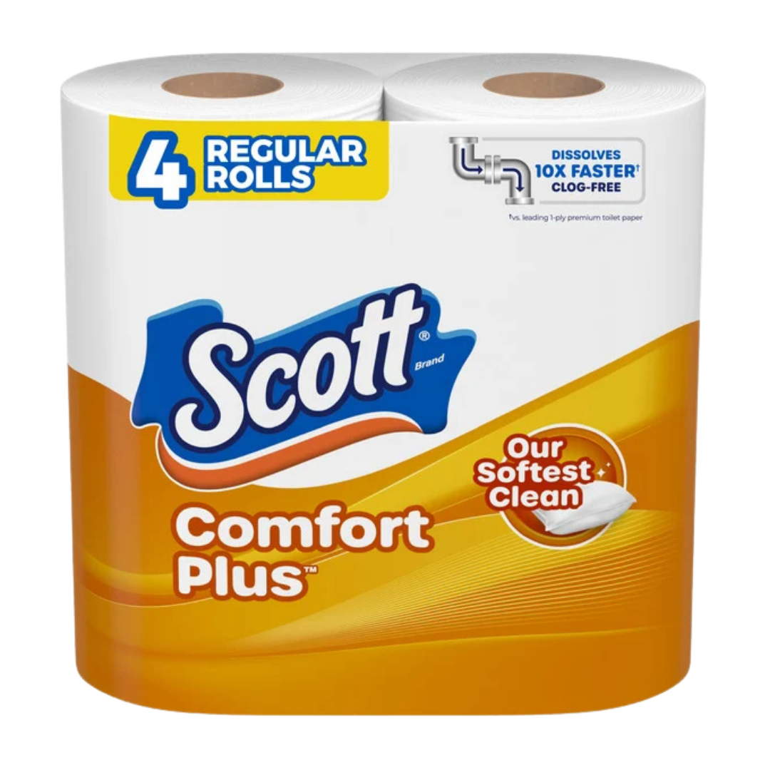 Scott ComfortPlus Toilet Paper 4 Rolls by Farmacias Savia