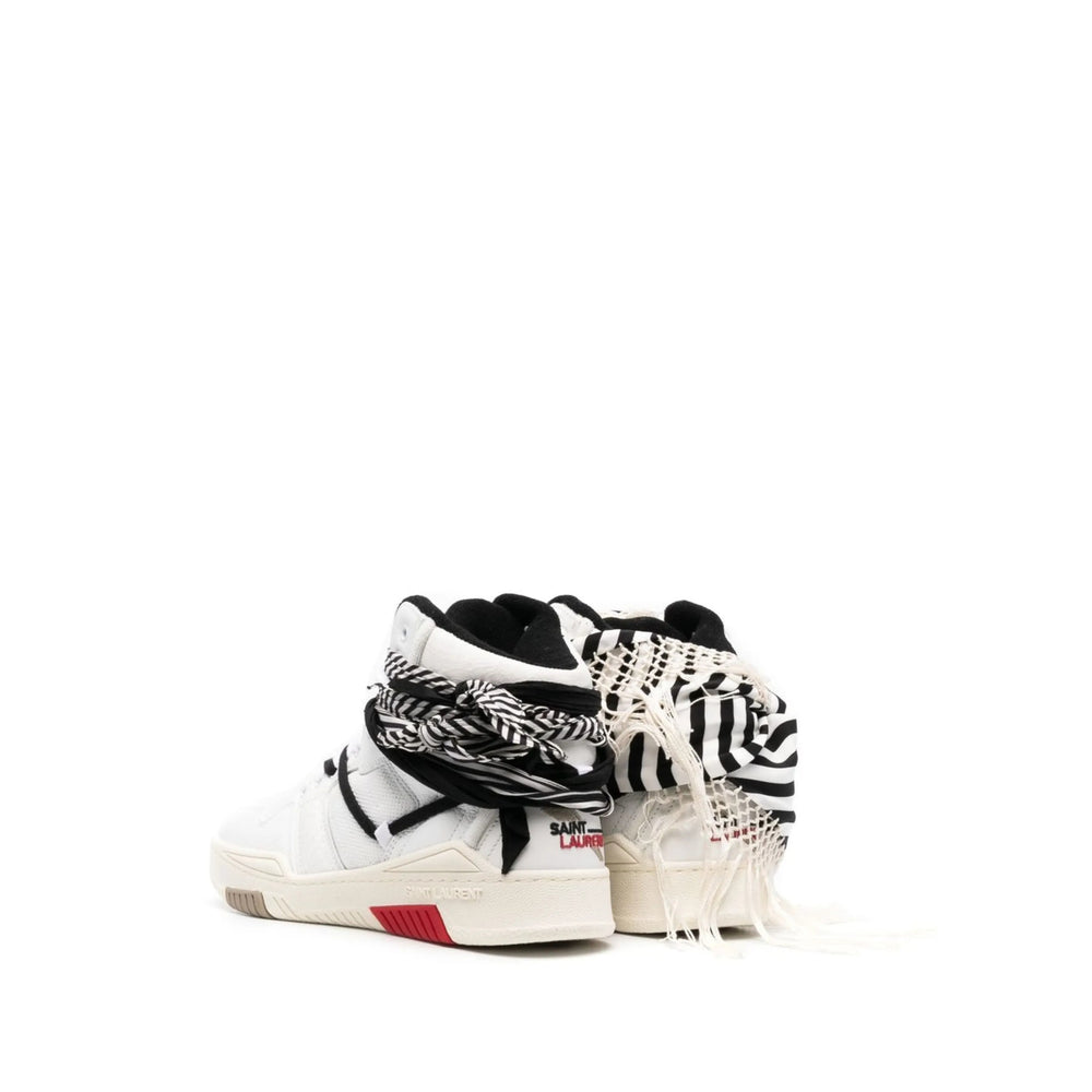 Saint Laurent White Trainers - Hi-Tops Men by Luosophy