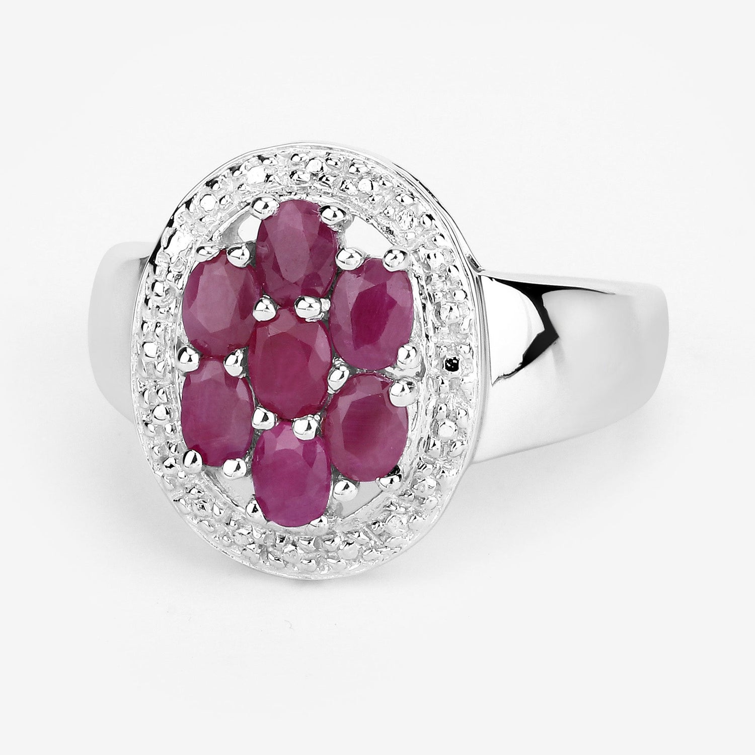 1.54 Carat Genuine Ruby .925 Sterling Silver Ring by Bids.com