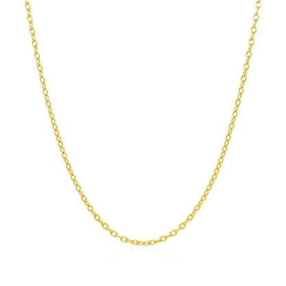 14k Yellow Gold Round Cable Link Chain 1.5mm by Bids.com