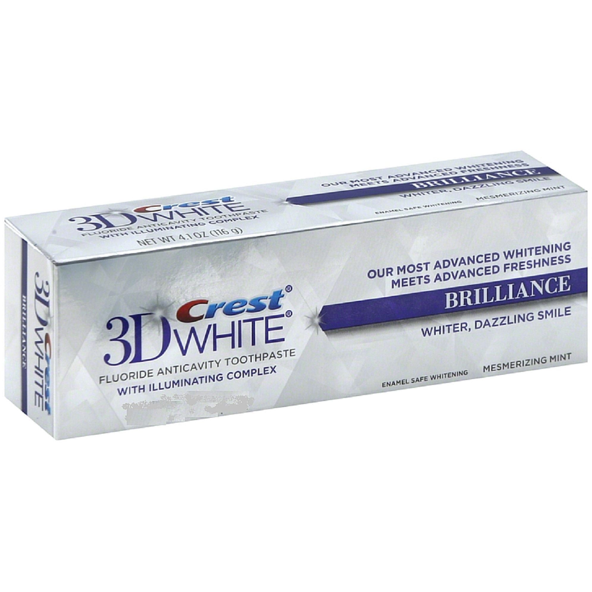 Crest Toothpaste, Anticavity, Fluoride, Vibrant Peppermint, Brilliance - 0.85 Ounce by Pasteur Pharmacy