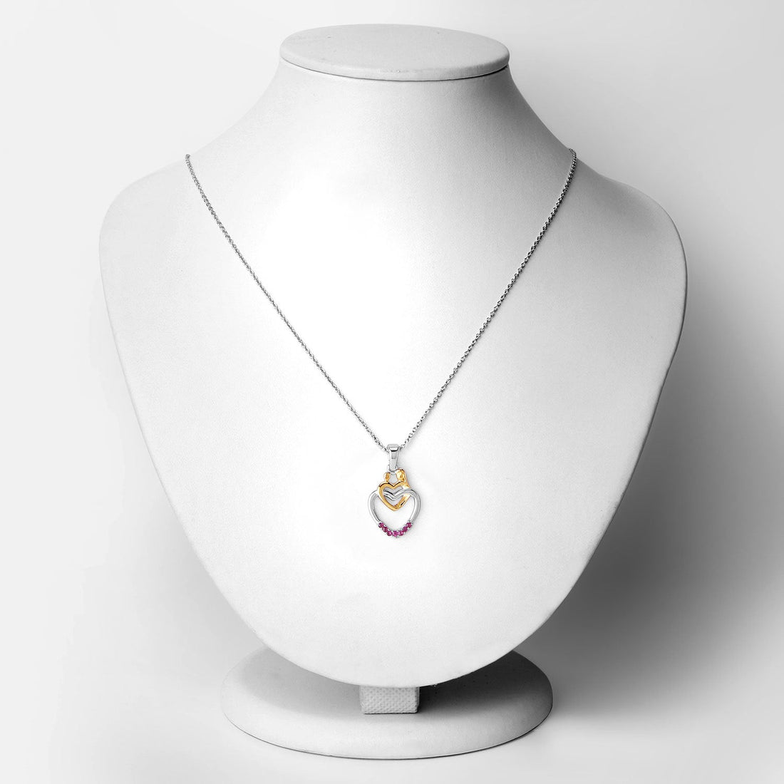 0.14 Carat Genuine Ruby .925 Sterling Silver Pendant by Bids.com