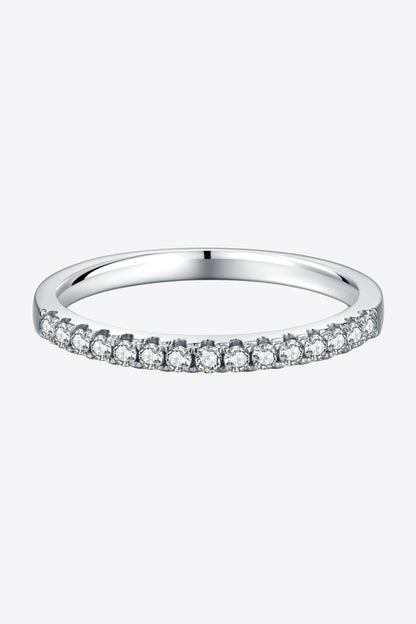 Sparkala™ Platinum-Plated Half-Eternity Ring by Sparkala