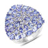 5.93 Carat Genuine Tanzanite .925 Sterling Silver Ring by Bids.com
