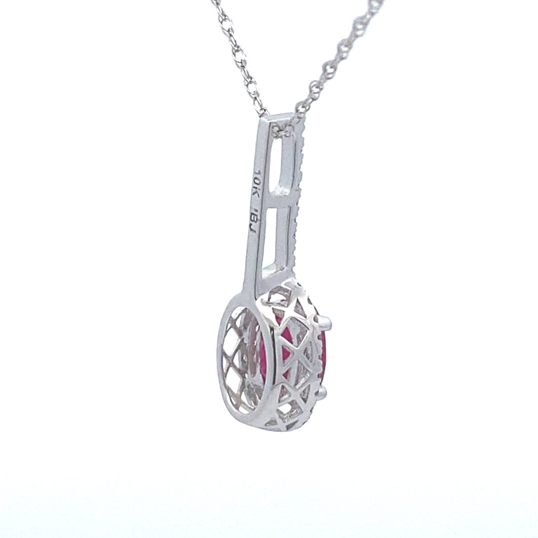.45ct Ruby Diamond Fashion Pendants 10KT White Gold by Bids.com