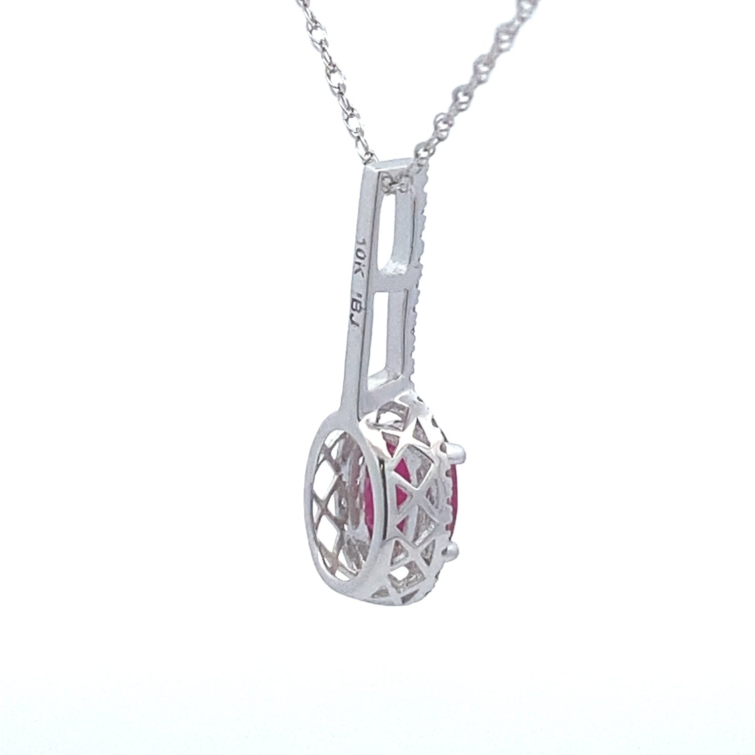 .45ct Ruby Diamond Fashion Pendants 10KT White Gold by Bids.com