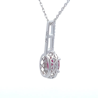 .45ct Ruby Diamond Fashion Pendants 10KT White Gold by Bids.com