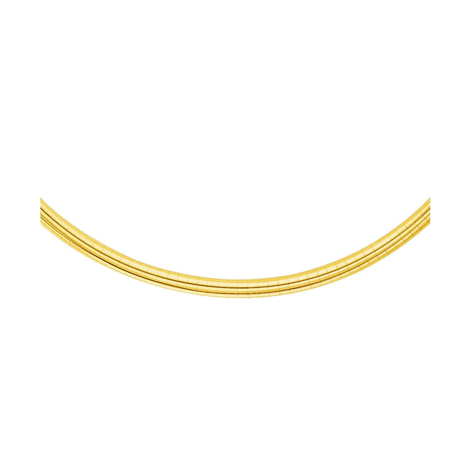 14k Yellow Gold Chain in a Classic Omega Design (4 mm) by Bids.com