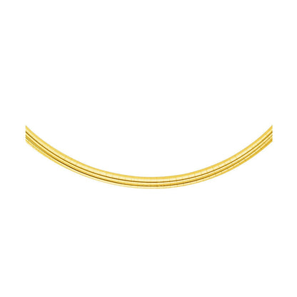 14k Yellow Gold Chain in a Classic Omega Design (4 mm) by Bids.com