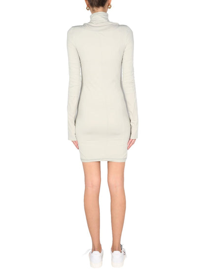 Off-White Women High Neck Dress by Luosophy