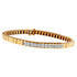 14K Yellow Gold Princess Cut Diamond Banded Bracelet (1.00 cttw, G-H Color, VS1-VS2 Clarity) by Bids.com