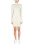 Off-White Women High Neck Dress by Luosophy