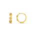 14k Yellow Gold Oval Mariner Huggies  DestGlow