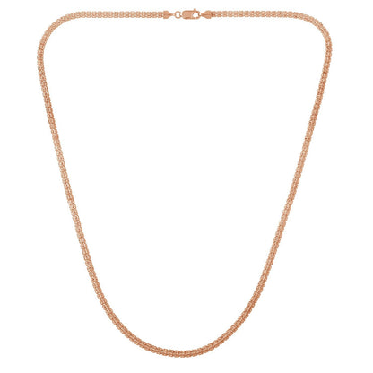 Ice Barrel Chain in 14k Rose Gold (3.10 mm) by Bids.com