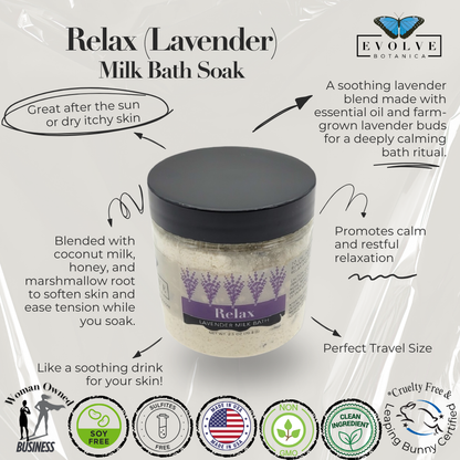 Milk Bath - Relax (Lavender) Mini