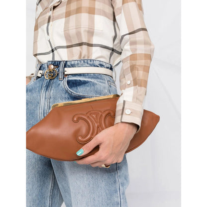 Celine Brown Clutch Bags Women by Luosophy