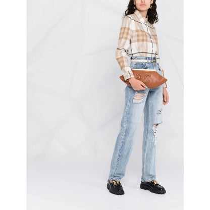 Celine Brown Clutch Bags Women by Luosophy