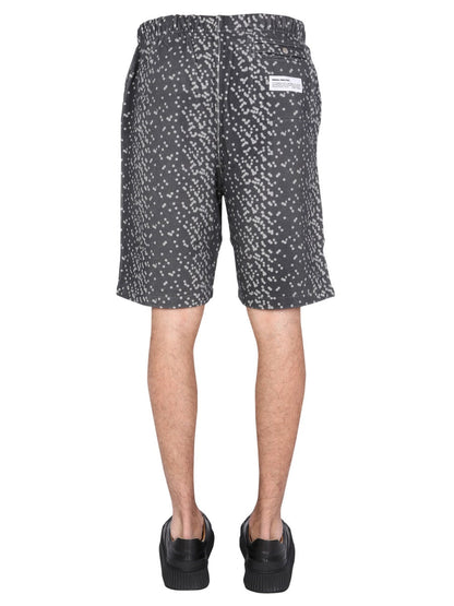Heron Preston Men Bermuda With Rubber Logo by Luosophy
