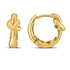 14k Yellow Gold Love knot Hoops  DestGlow