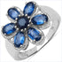 2.43 Carat Genuine Blue Sapphire .925 Sterling Silver Ring by Bids.com