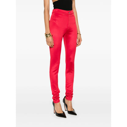 Saint Laurent Red Trousers - Skinny Trousers Women by Luosophy