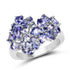 2.88 Carat Genuine Tanzanite .925 Sterling Silver Ring by Bids.com