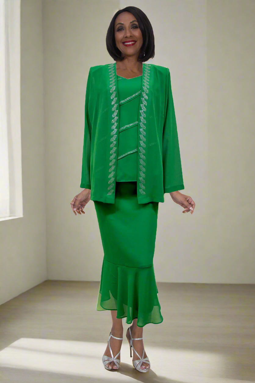 CLEARANCE - Hosanna 5577 Modest 3-Piece Outfit Set Ankle Length (Size 5XL) by DiscountDressShop