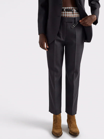 Prada Women Gabardine Straight Pants 