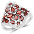 2.24 Carat Genuine Garnet .925 Sterling Silver Ring by Bids.com