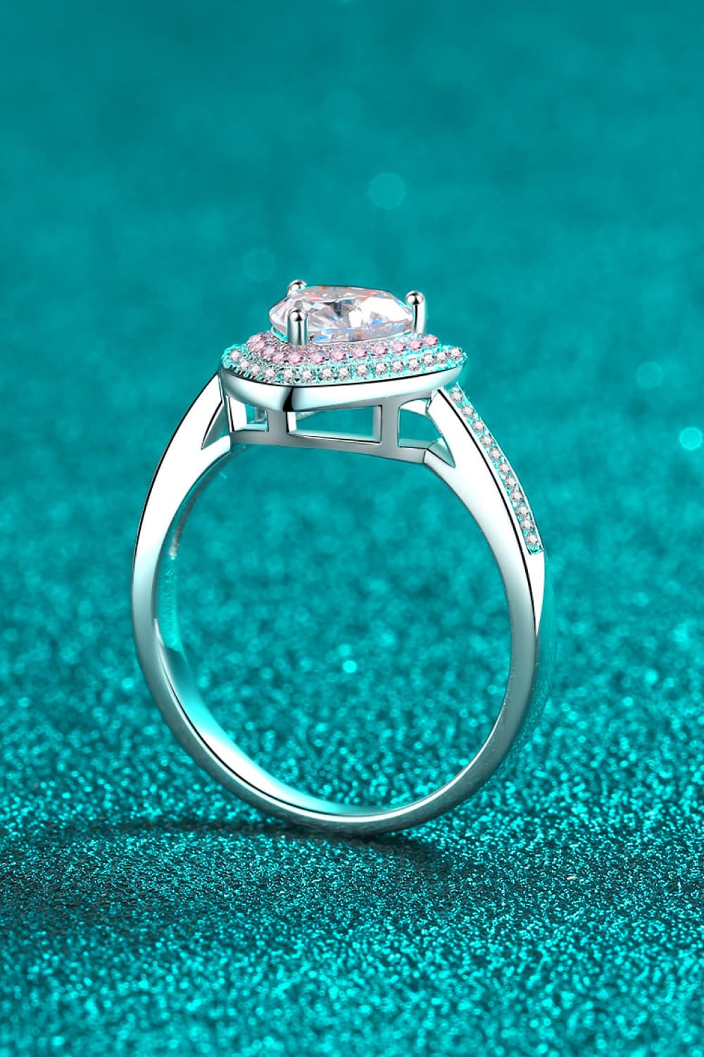 1 Carat Sparkala™ Two Tone Heart (Rhodium over Sterling Silver) by Sparkala