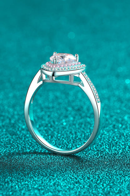 1 Carat Sparkala™ Two Tone Heart (Rhodium over Sterling Silver) by Sparkala