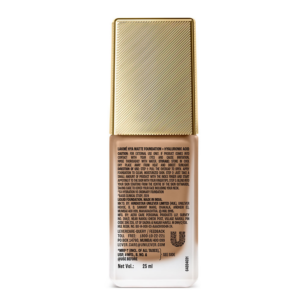 Lakme 9to5 Hya Matte Foundation + Hyaluronic Acid - Cool Walnut